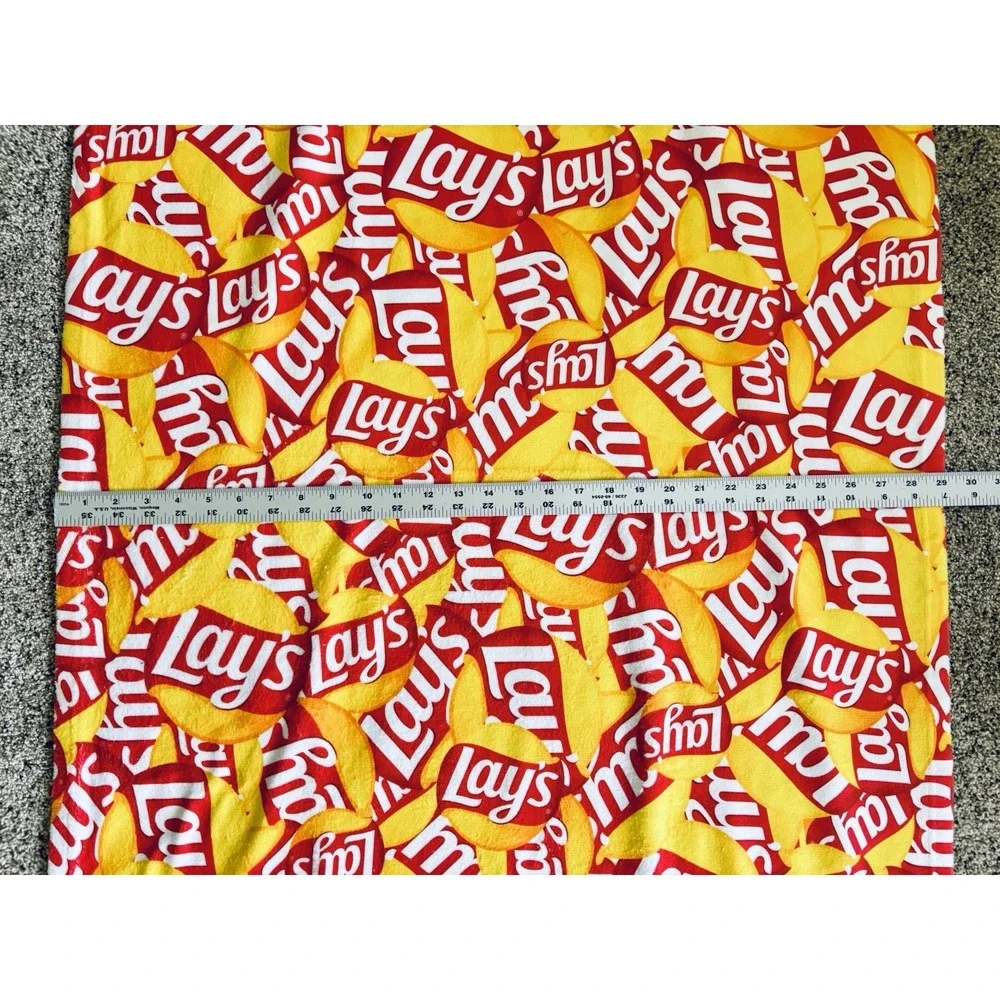 Lays Chips Large Capacity Beach‎ Towel Summer Sandal Water Ocean Dry Tile